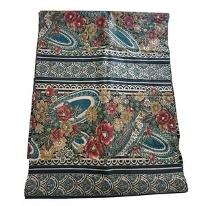 Croscill Luxury Valances Curtain 18"x90" Remi Pattern Spruce‎ Green USA Made EUC